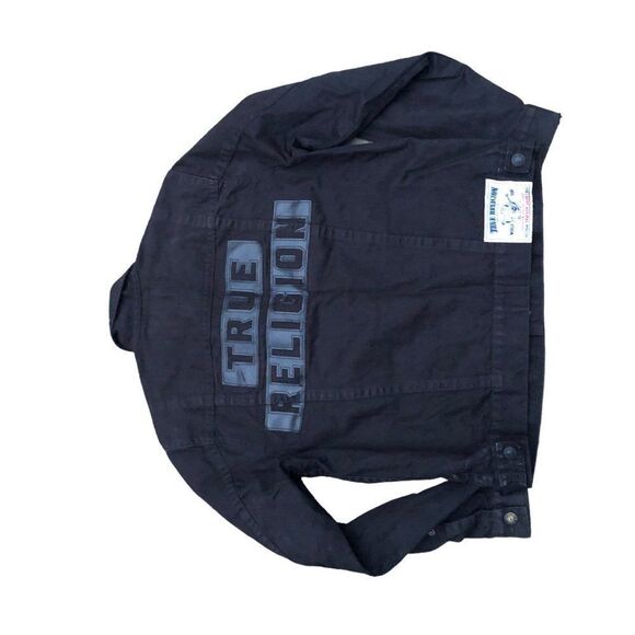 Vintage True Religion Jean Jacket XXL Trucker Jacket Ascot Gray/Black - Picture 12 of 16